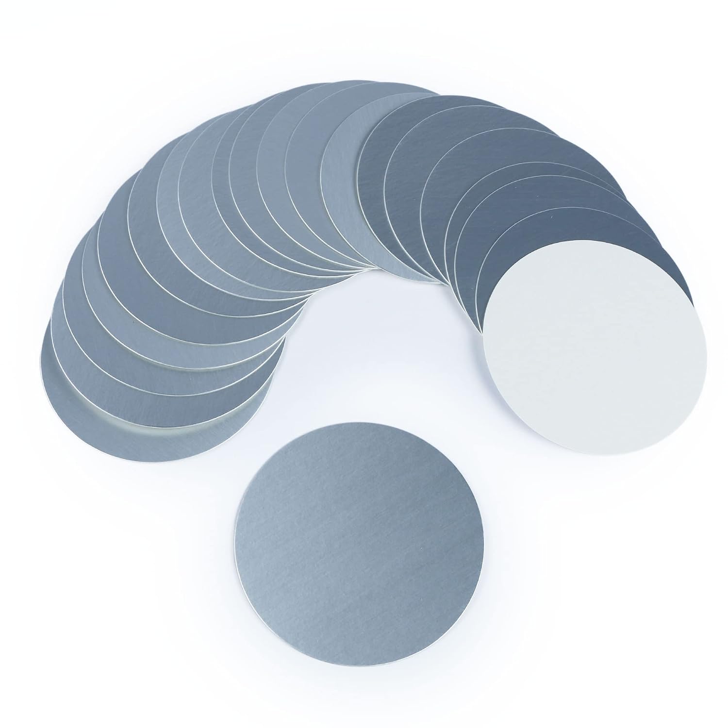 U.S. Solid Aluminum Foil Cap Liner Heat Sealing for PET Bottle Lid(500 pcs, 24mm)
