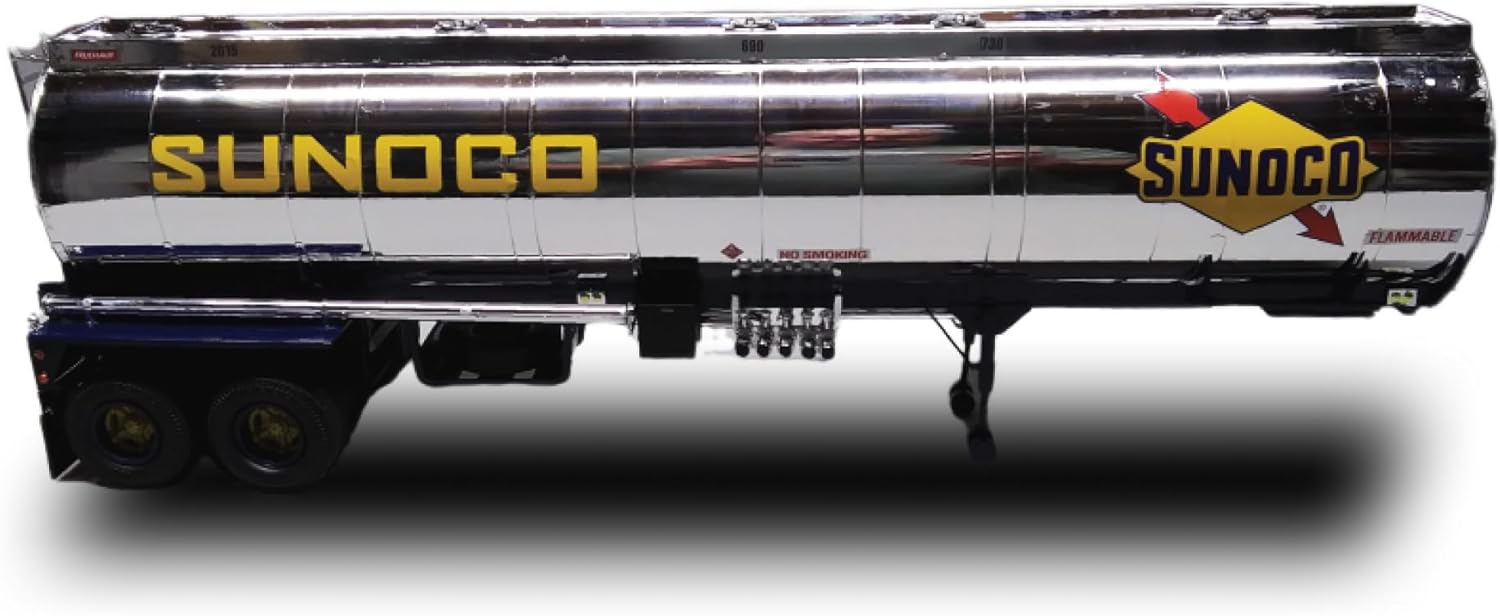 AMT Fruehauf Plated Tanker Trailer (Sunoco) 1:25 Scale Model Kit