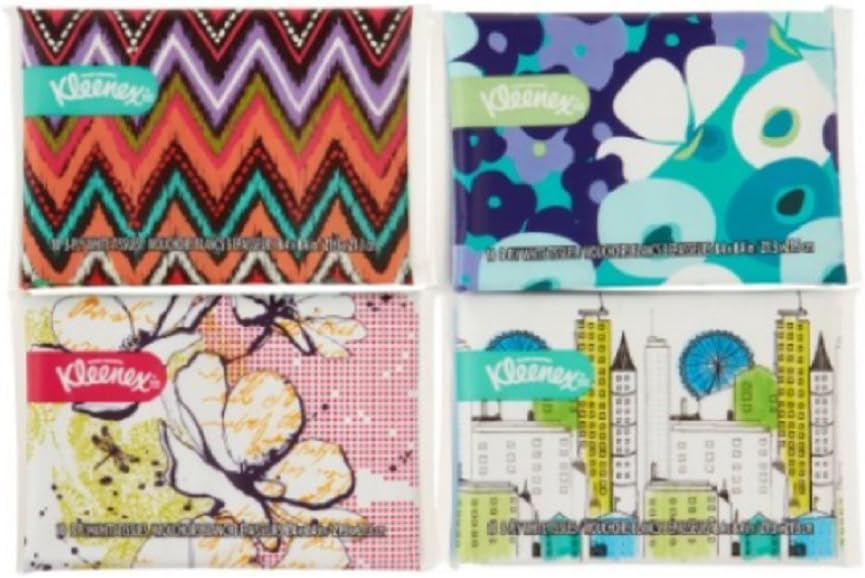 Kleenex Slim Pack Facial Tissue 10 Count 3-ply (Pack of 12)