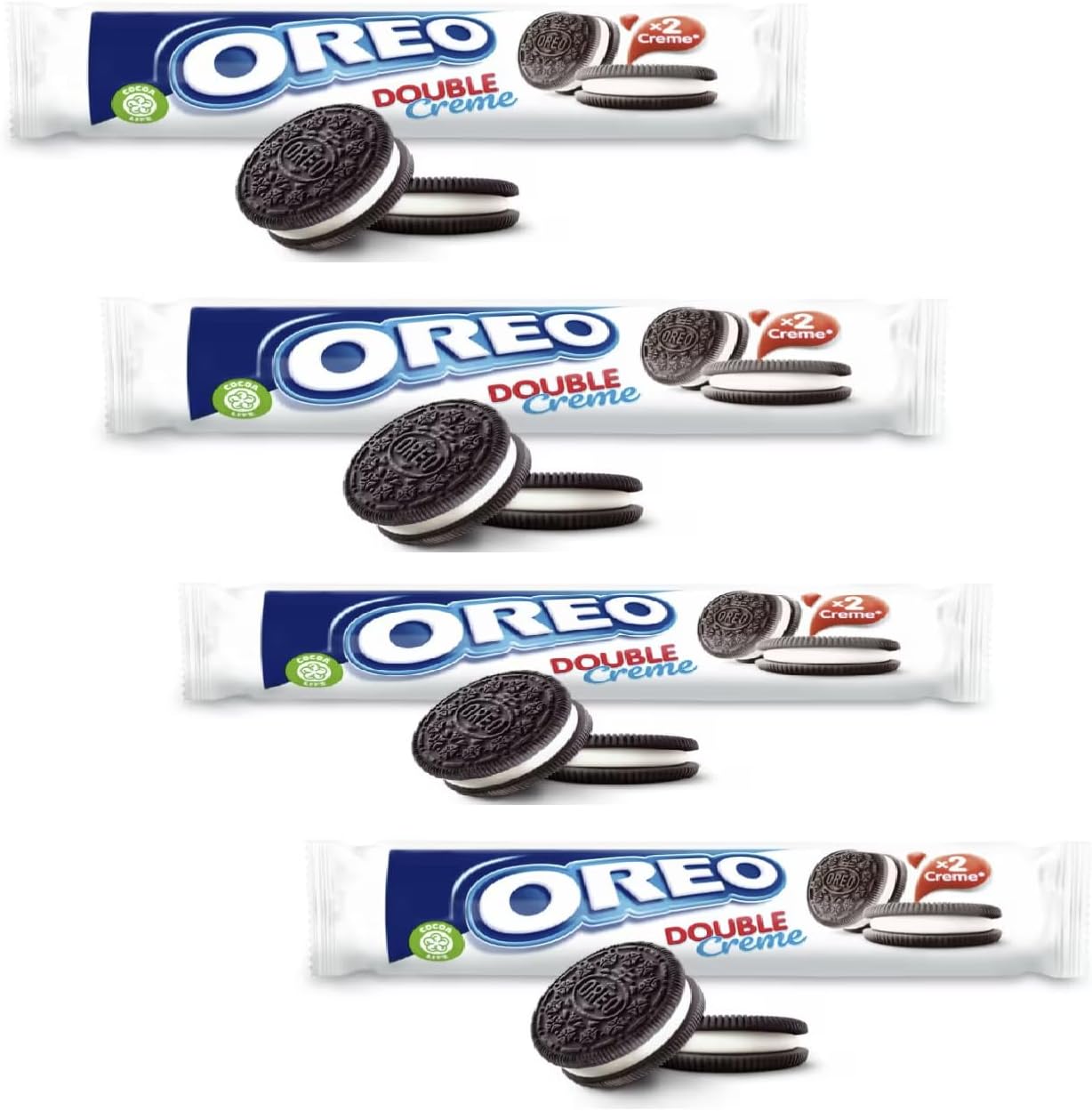 Double Stuff Cookie Sandwich Biscuits 157G - Bundle Consisting of Oreo Double Stuff Biscuits (4 Pack)