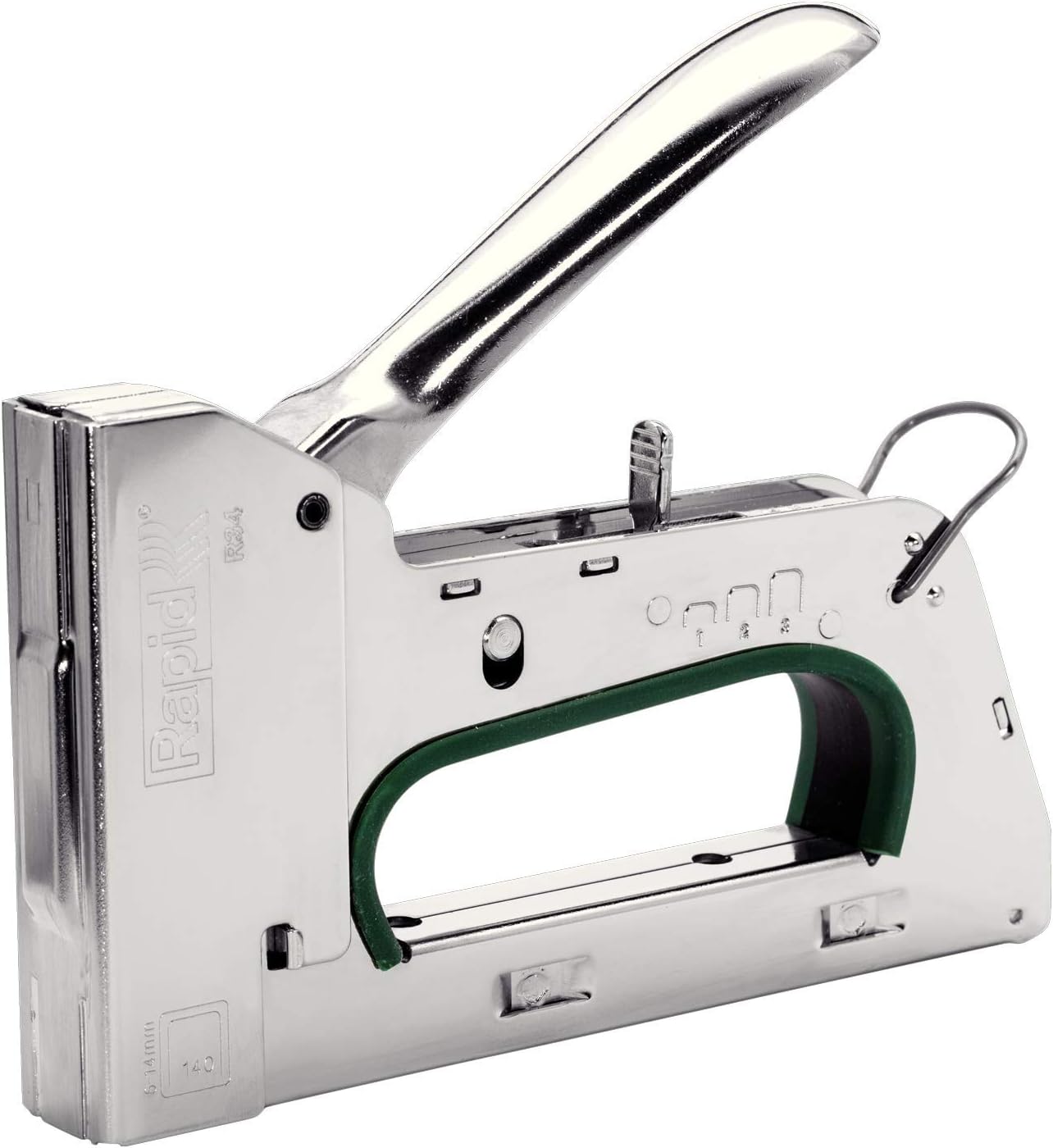 Rapid Heavy Duty Manual Staple Gun PRO R34 for No. 140 Staples, DIY Staple Gun with 3-Step Force Adjuster, Easy Squeeze Trigger, and Ergonomic Handle, Made In Sweden (20511550)