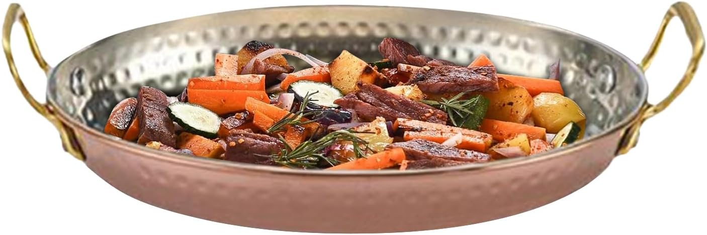 Non Stick Pan | Stainless Steel Steak Plate - Kitchen Cookware with Double Handles Uncoated Saucepan Pot for Home Family Beginner Cooking Dining Outdoor Gatherings Restaurants Lobster