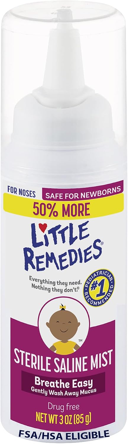 Little Remedies Sterile Baby Saline Nasal Mist, 3 Fl Oz