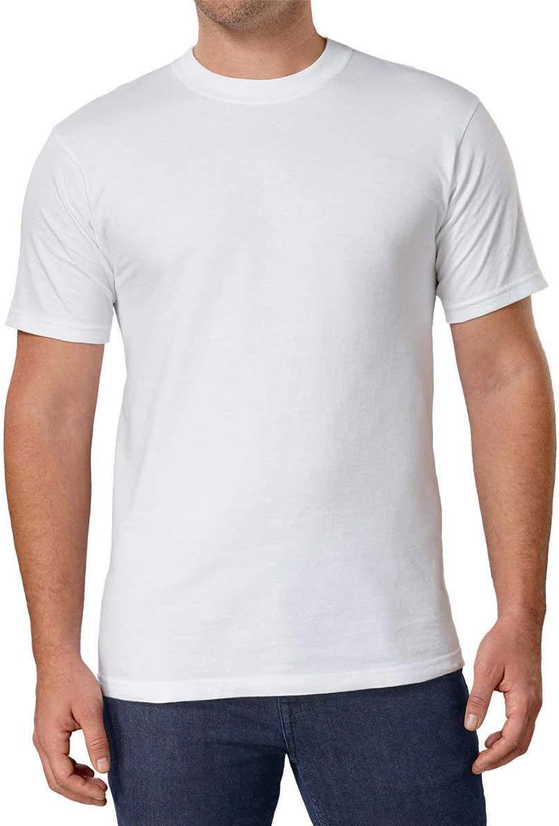 Kirkland Signature Men's Crew Neck T-Shirts 100% Cotton (Pack of 6)