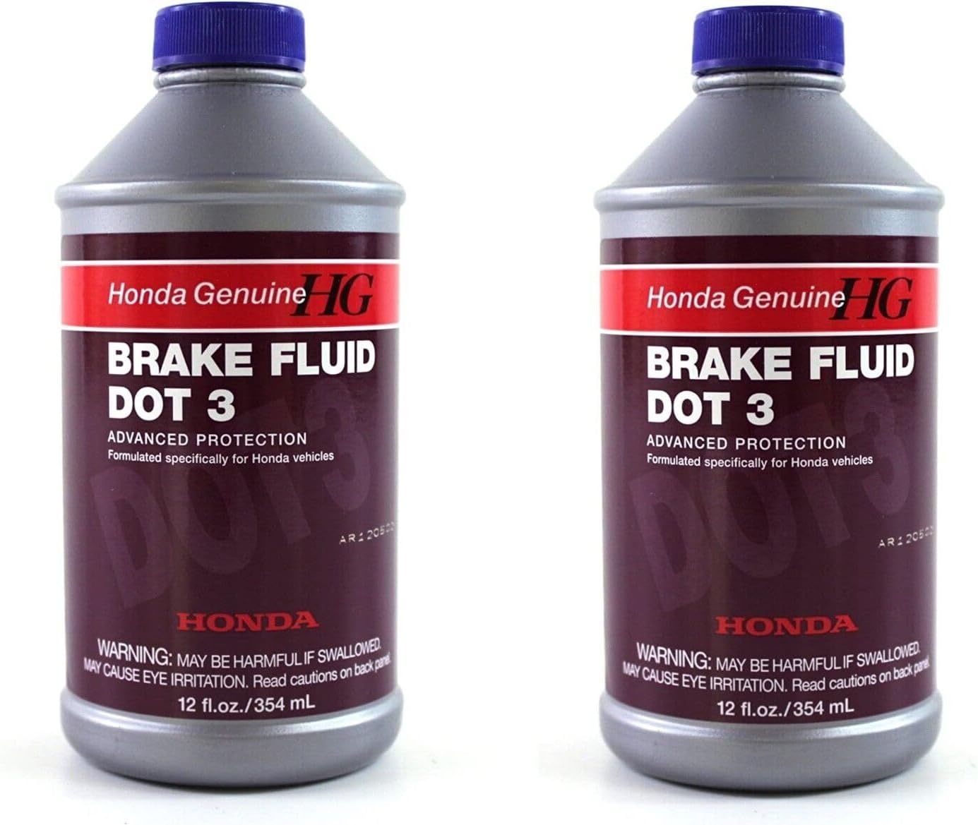 Genuine Honda And Acura Brake Fluid Dot 3 (Pack Of 2)
