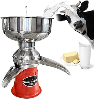 Food Grade Multifunctional Milk Separator,Kitchen Centrifuge Cream Machine, Adjustable Electric Fresh Milk Cream Separator for Goats Cows Milk