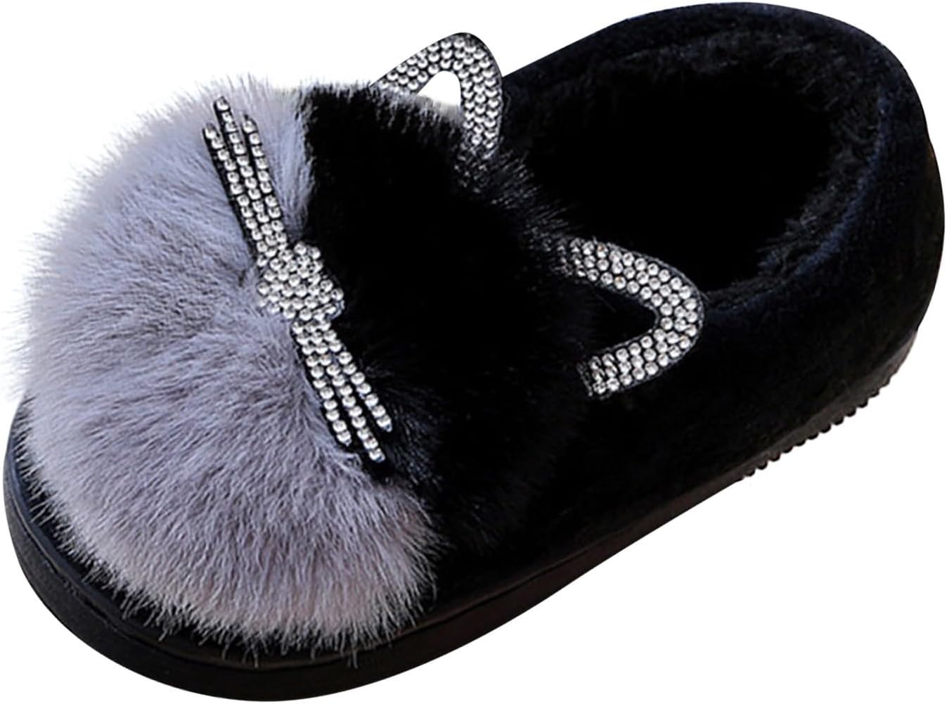 Boys Slippers with Hard Soles Kids Children's Boys Girls Fashion Shoes Cartoon Plush Shoes Indoor Home Warm And Cute Cotton Slippers Size 5 Slippers