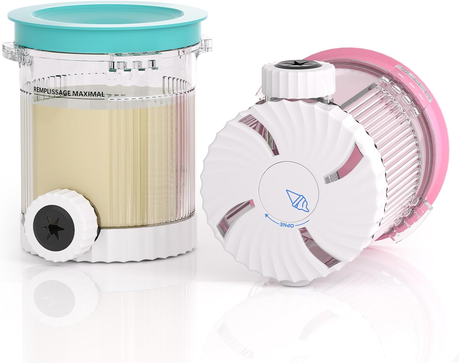 Creami Swirl Pints and Lids NC701 NC701C Compatible with Ninja Swirl CREAMi Ice Cream and Soft Serve Maker (NC700 Series), Food-grade & Dishwasher Safe, Creami Swirl Containers NC701, 2 Pack