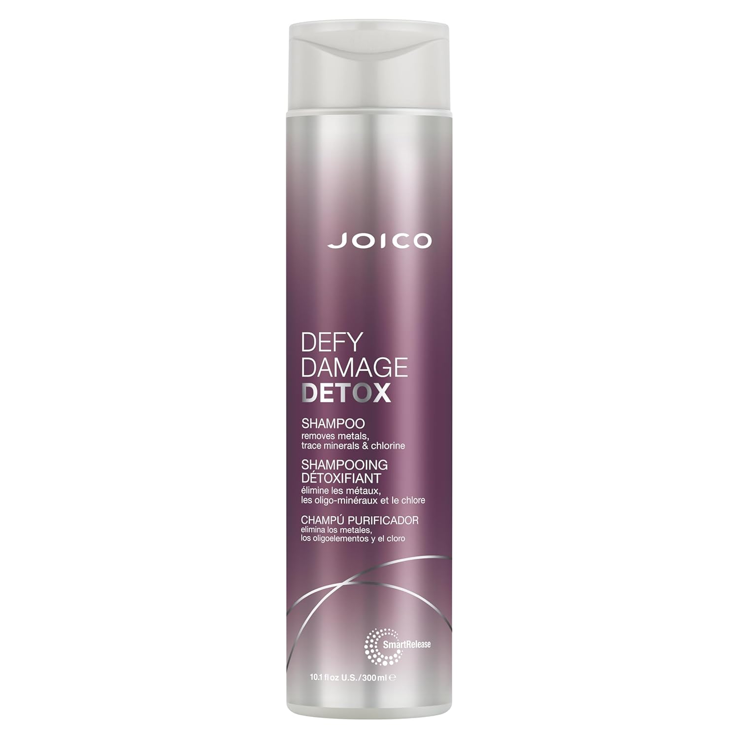 Joico Defy Damage Detox Shampoo | Removes Chlorine, Hard Water Residue, Product Buildup, Metals, & Trace Minerals | Strengthens Bonds & Preserves Hair Color | Vegan | Sulfate-Free