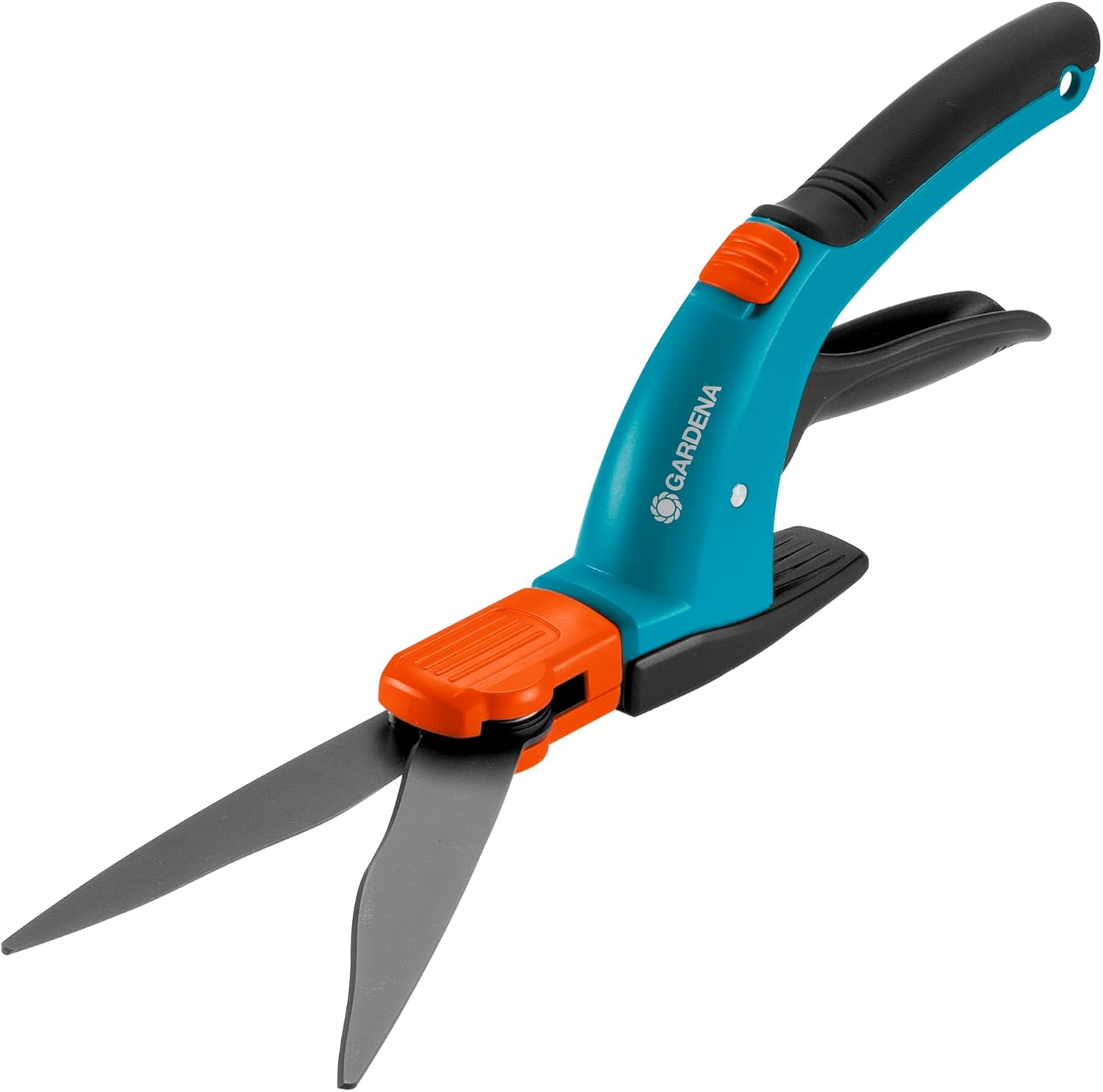 Gardena Comfort Grass Shears, rotatably: Lawn Trimmer 360 ° rotatable Cutting ambidextrous, Serrated for Precise Cutting, Non-Stick Coating, Comfort Grip (8734-20)