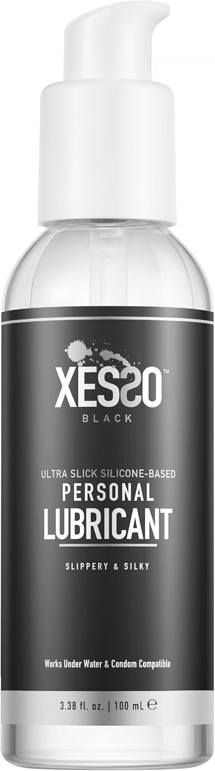 XESSO Ultra Slick Silicone-Based Lube 3.38 fl oz, Water Resistant, Condom & Latex Safe, Skin Friendly, Discreet Package