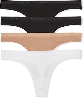 Victoria's Secret Women's Cotton Thong Underwear, Panties for Women, Multi Pack (XS-XXL)
