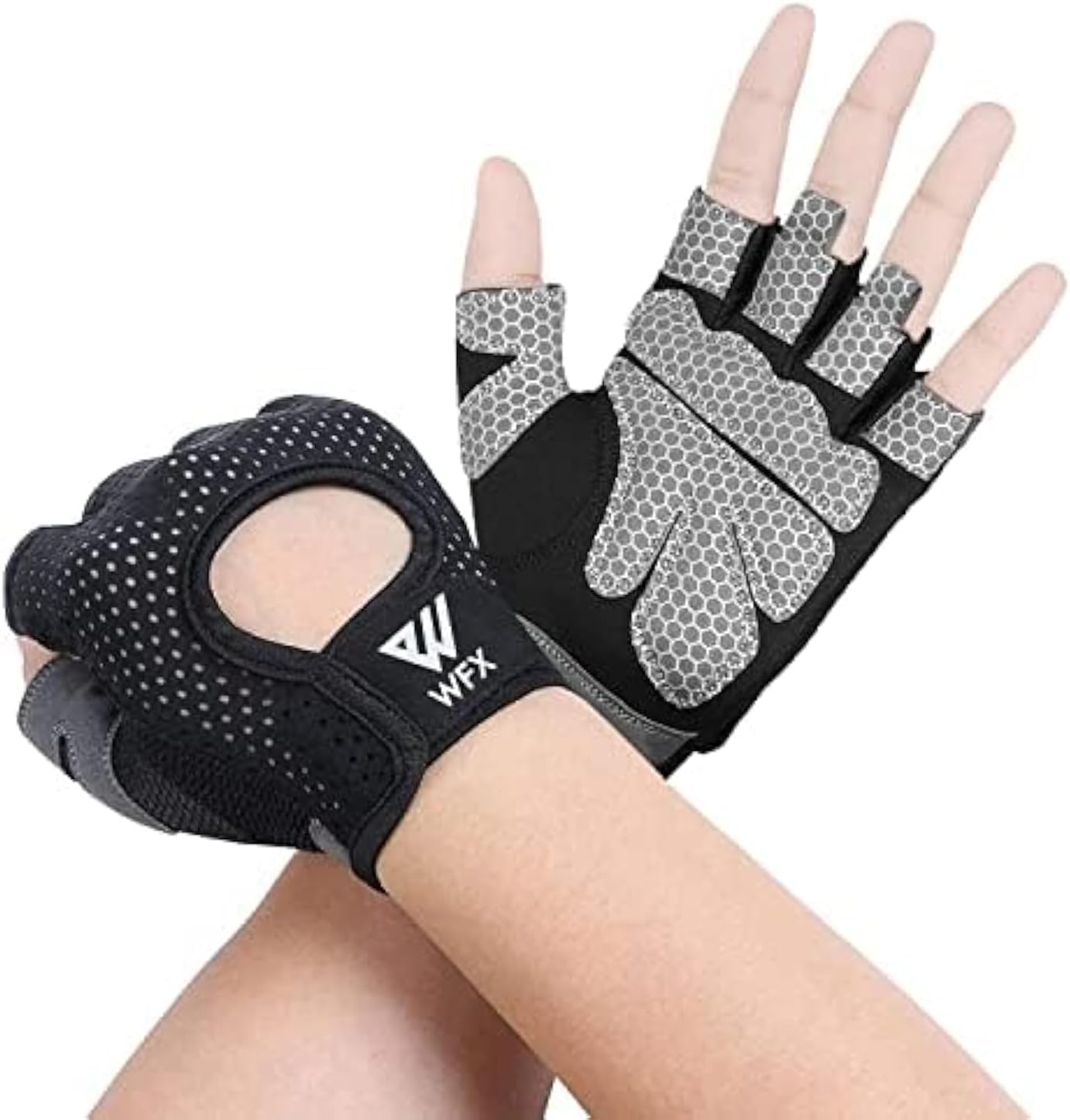 Weight Lifting Gloves for Men Women Gym Gloves with Wrist Wrap Support for Workout Training Exercise Fitness Hanging, Pull ups for Dumbbell, Cycling