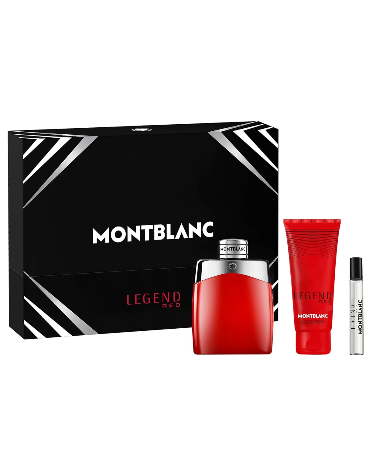 MONTBLANC Legend Red 3 Piece Eau de Parfum Gift Set (Eau de Parfum Spray, Perfumed Shower Gel, Travel Spray)