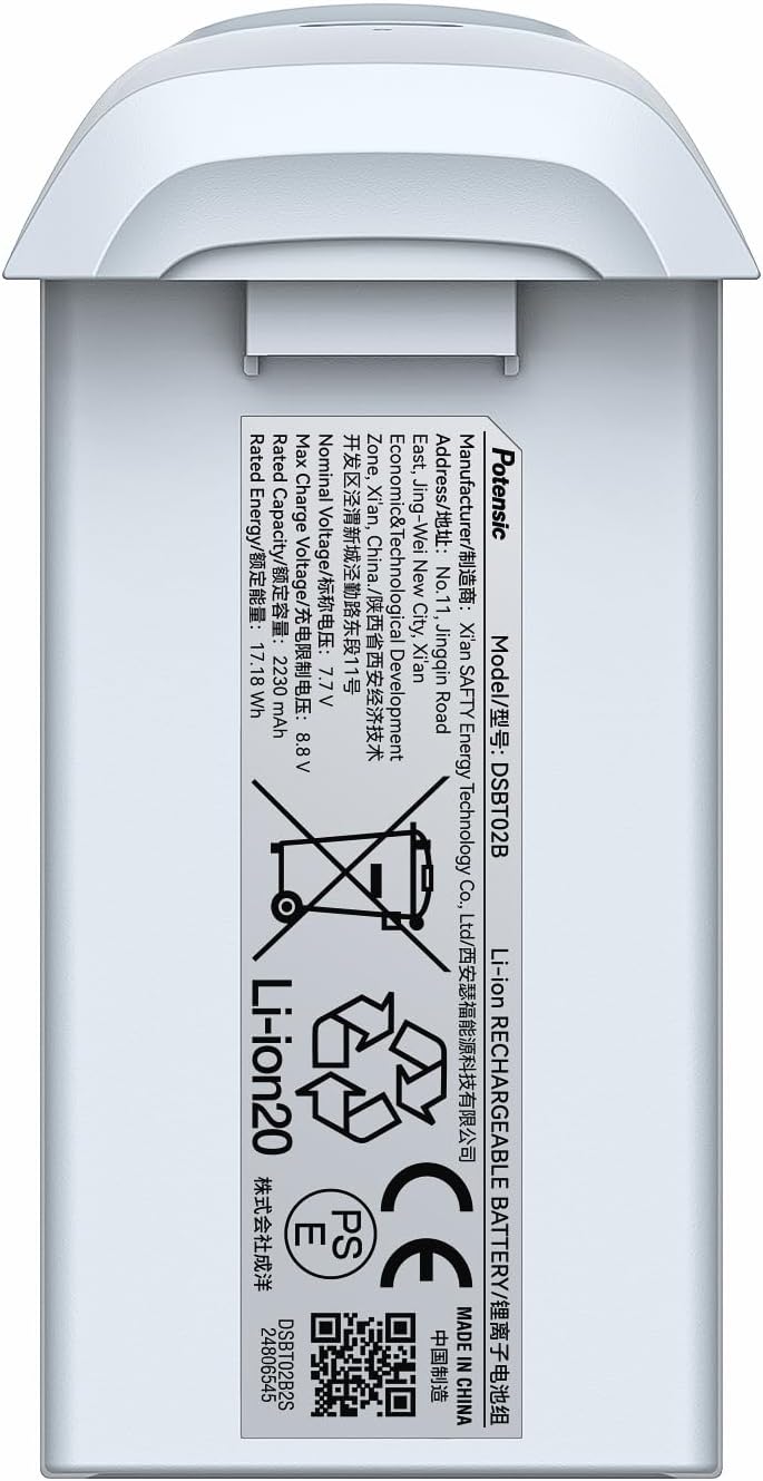 Potensic Original replacement battery for ATOM 2, 2230mAh, provides up to 32 minutes of flight