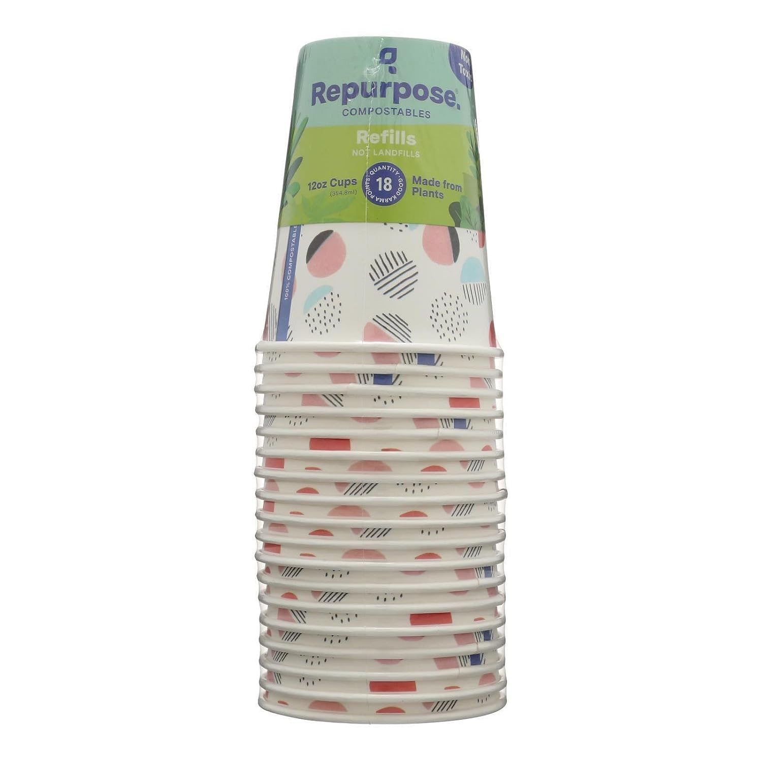 Repurpose Cups Paper 12Oz 18Pc 18 PC