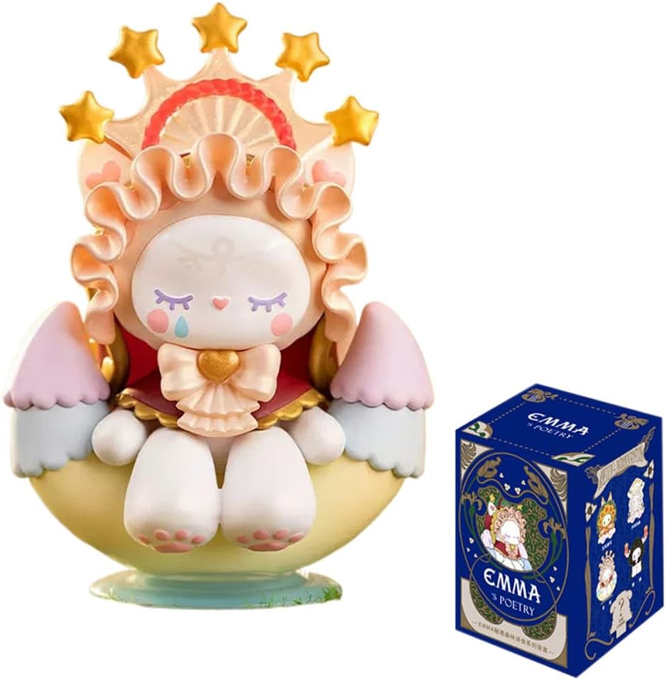 Aven Rabbit Emma 's poetry Series Blind Box Action Figures Mystery Box Cute Random Toys Birthday Gift Christmas Collectible Toy for Desktop Ornaments, 1PC