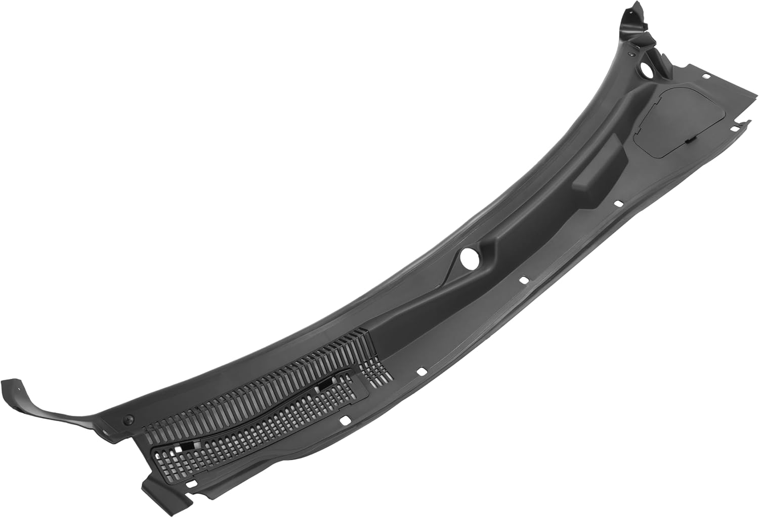 HECASA Front Windshield Wiper Cowl Panel Cover Compatible with 2005-2010 Dodge Charger Magnum Chrysler 300 Window Wiper Panel Cover Vent Grille Steel Black