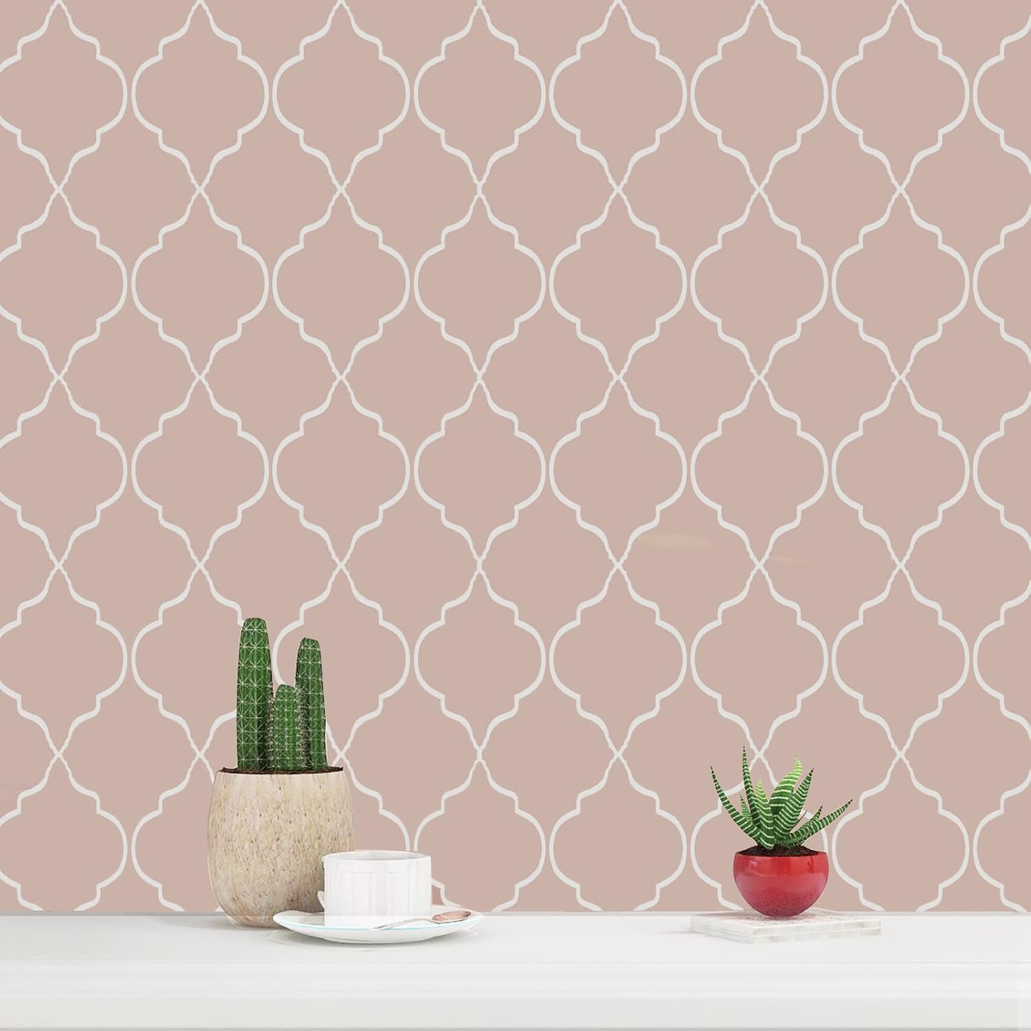 Wallpaper Peel and Stick 17.71" X 118" Self Adhesive Modern Vinyl Film Contact Paper Stick On Waterproof Wallpapers Bathroom Bedroom