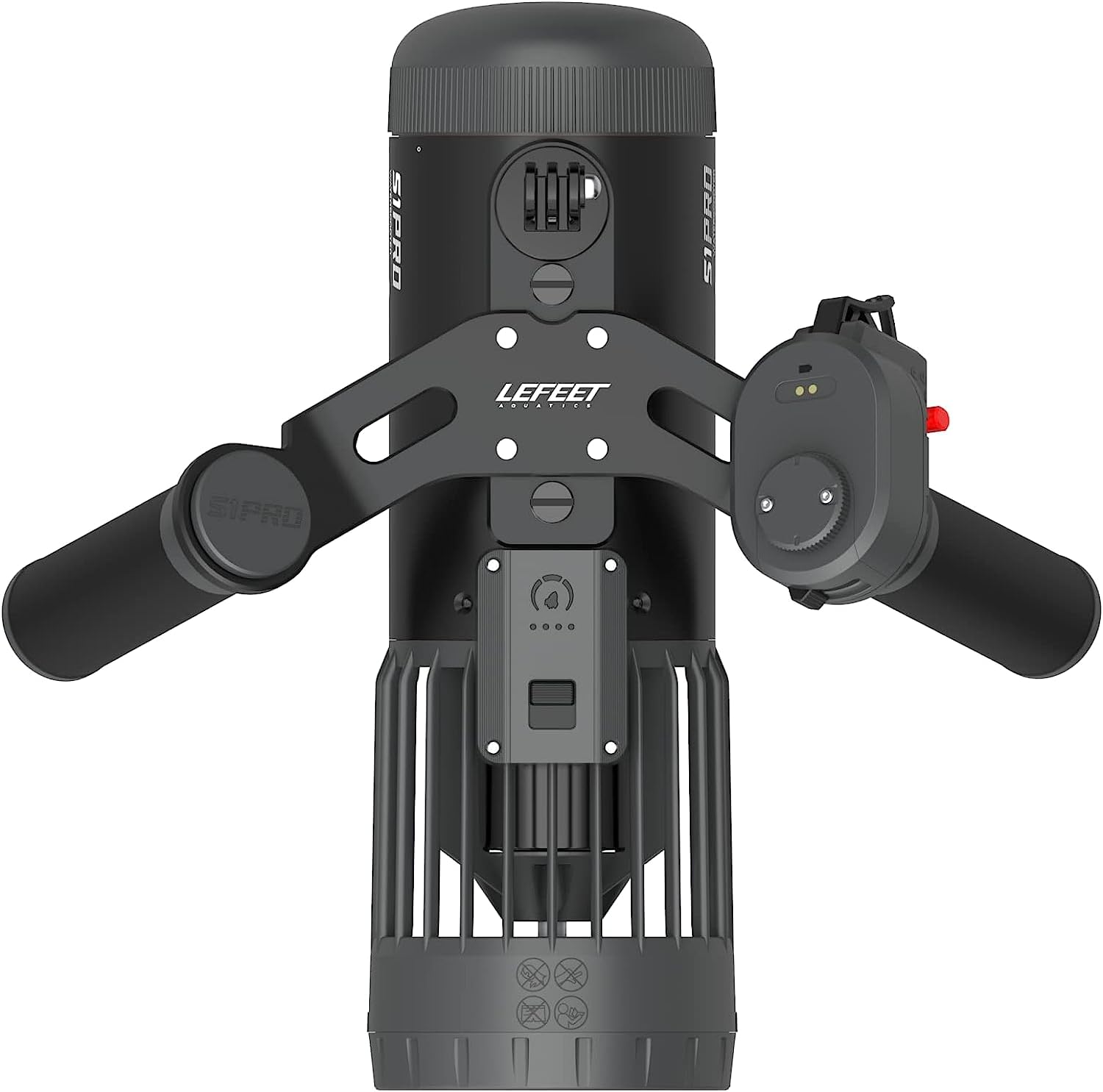 LEFEET Underwater Scooter S1 Pro, 3 Speed Adjustments, Max Speed 6.5km/h ,Modular Sea Scooter with Action Camera Mount, 40M Depth Rating for Water Sports Diving, Snorkeling, Swimming, Freediving