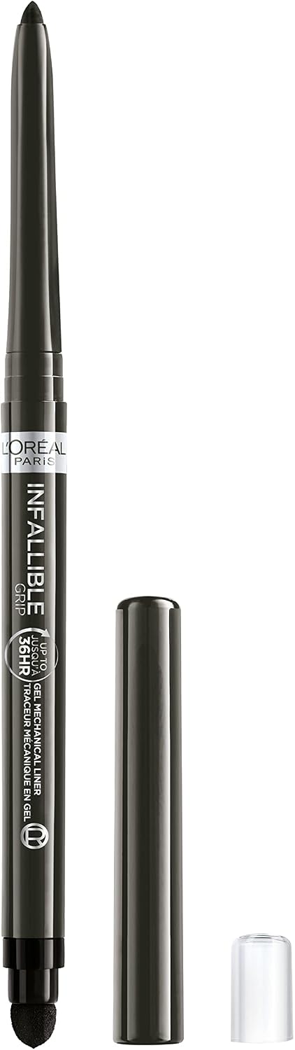 L'Oreal Paris Infallible Grip Mechanical Gel Eyeliner Pencil, Smudge-Resistant, Waterproof Eye Makeup with Up to 36HR Wear, Taupe Grey, 0.01 Oz