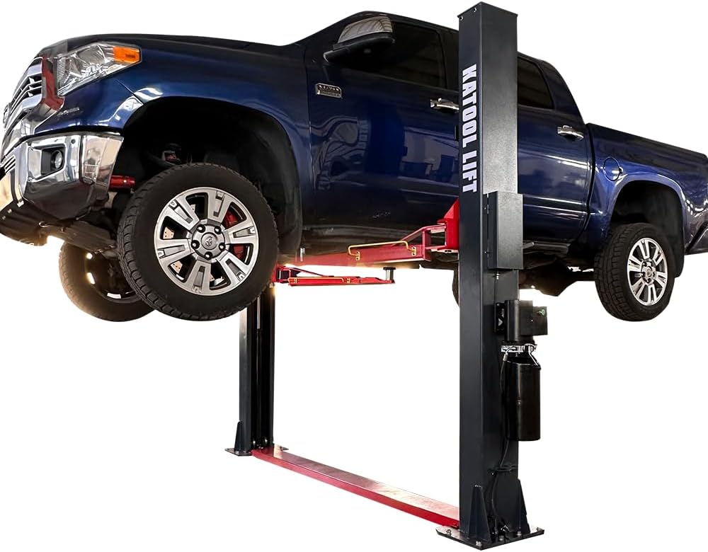 KATOOL 2 Post Lift 4.0HP 12000lbs Single Point Lock Release Car Lift Automotive Lift Truck Hoist 2 Post Car Lift for Repair Store