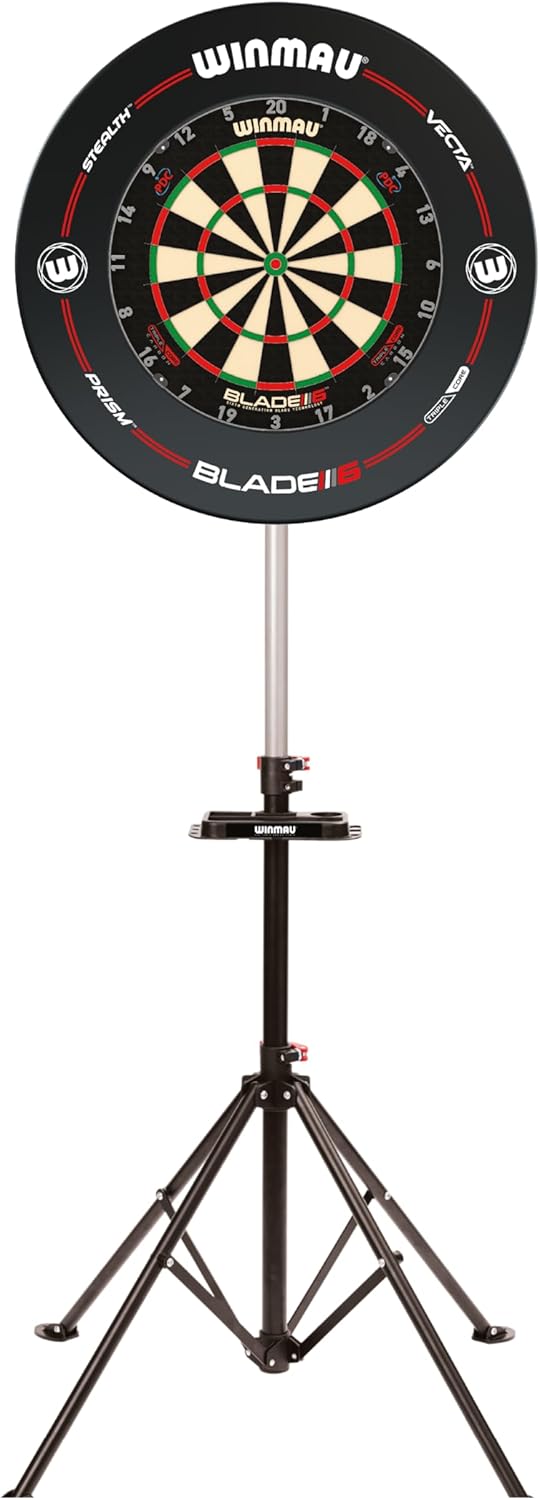 WINMAU Xtreme Dartboard Stand 2 – Free Standing Portable Dart Board Stand