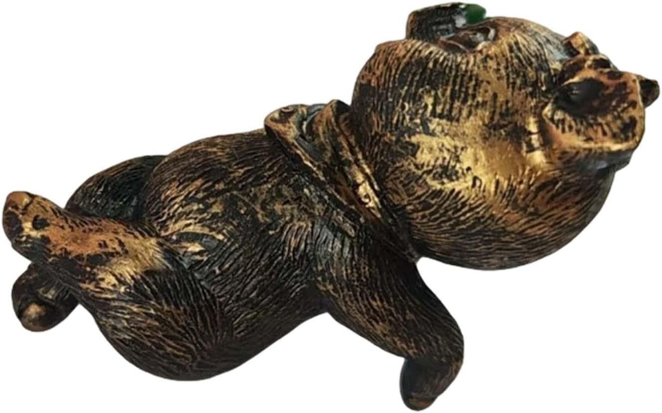 Colcolo Garden Animal Statue Flower Pot Hugger Figurine Lawn Ornament Miniature Sculpture for Lake Porch Flower Beds Birthday Gift, pig