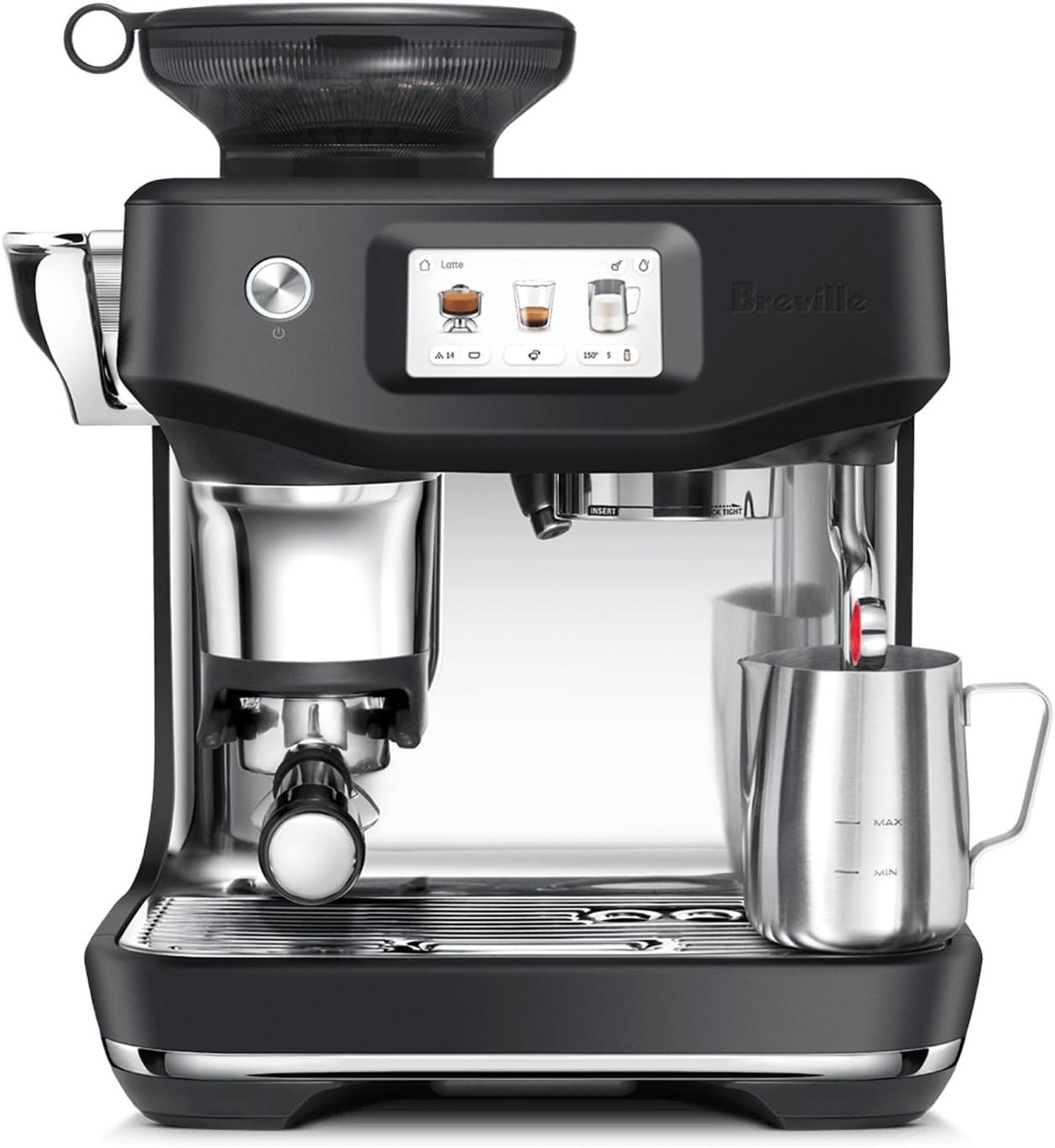 Breville Barista Touch Impress Espresso Machine BES881BTR, Black Truffle