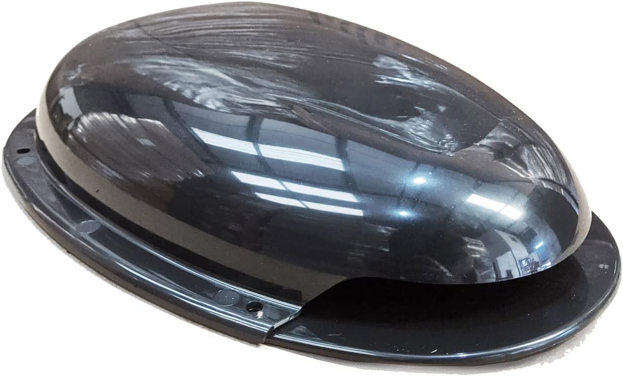 LOW PROFILE BLACK ROOF AIR DUCT VENT VENTILATOR HORSEBOX CARAVAN DOG VAN BUS 4X4