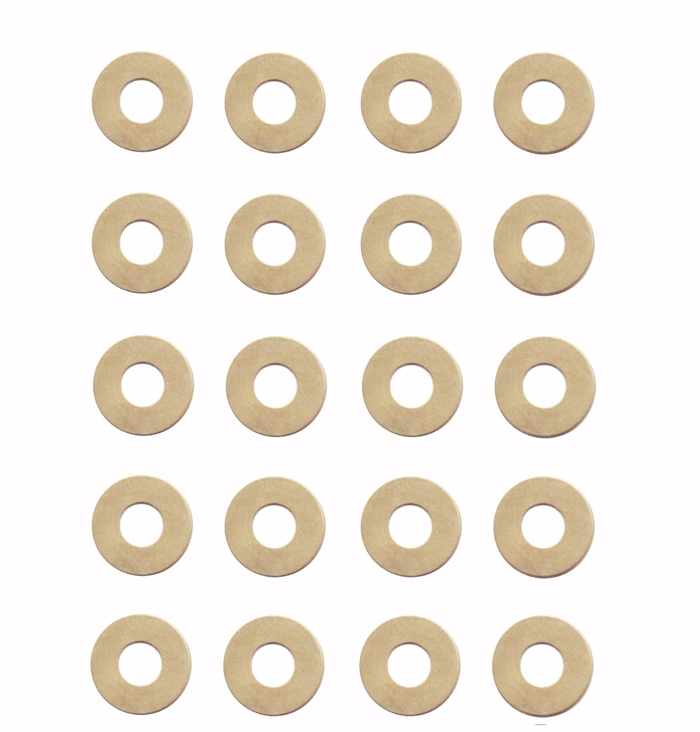 Replace Griptilian Mini 555 556 557 EDC Pocket Knife Gasket Brass Washer,Folding Knives Replacement Cushion pad Ring,Pivot pin washers Meson Shim Gasket for Knife Maker, 0.4x12x5.2 mm,Pack of 20 pcs