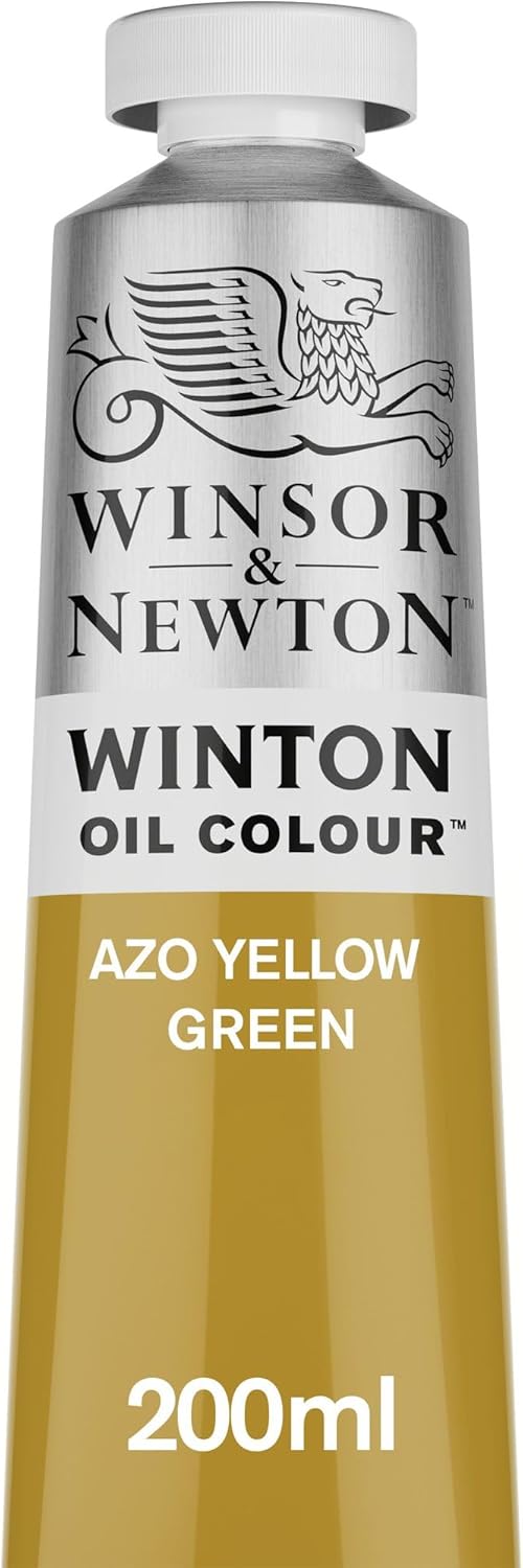 Winsor & Newton Oil Color Paint, AZO Yellow Green, 200 ml (Pack of 1)