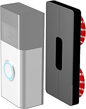 Universal No-Drill Sticky Wall Mount compatible with Hikvision Ubiquiti G4 Video Doorbell 2nd Gen, 3, 3 Plus, 4, Pro Pro 2, Wired or Battery Wireless Security Camera, & others Adhesive (REGULAR size)