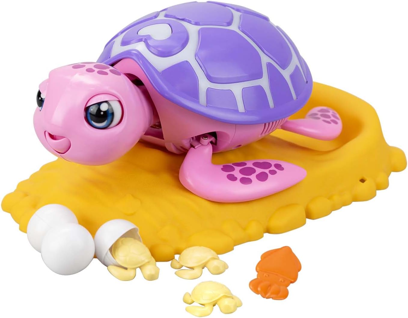 SilverLit Rescue Turtle Interactive Pet with Colour-Changing Shell, Responds to Touch, Teaches Nurturing, Lays Surprise Baby Turtles, Fun & Educational Toy for Kids, Suitable for Ages 5+