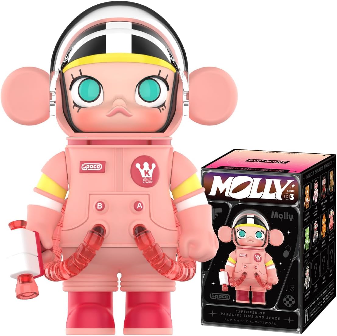 POP MART MEGA SPACE MOLLY 100% Series 3 Collectible Character Series 1Box 2.5 inches Articulated Character Premium Design gifts for women Fan-Favorite Collectible Toy Art Toy Action Figure