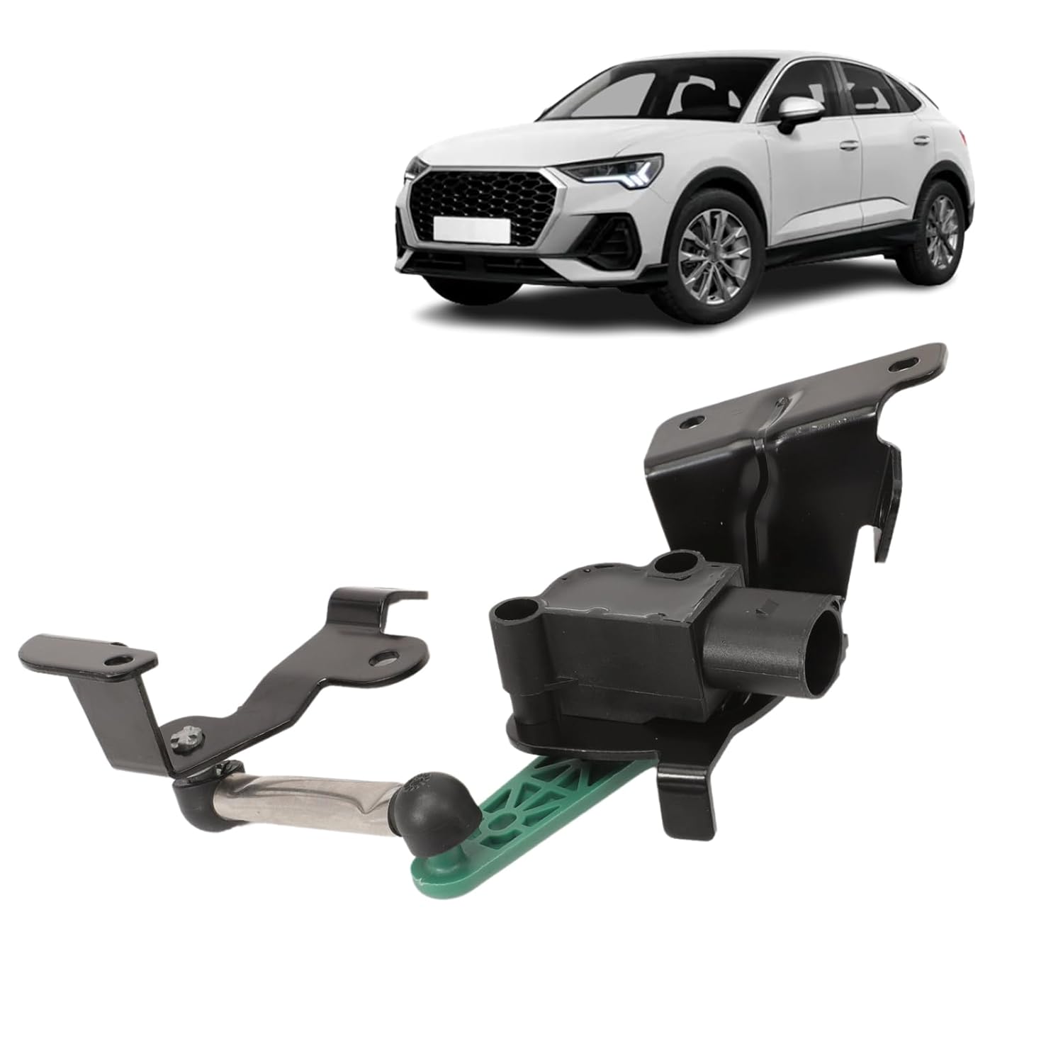 Taesayl Level Sensor Height Sensor Rear Left Compatible with Q3 8UB 8UG CC EOS Passat Golf VI Scirocco Tigua-n 2005-2018 3C0941307A Coupling Rod Rear Height Sensor