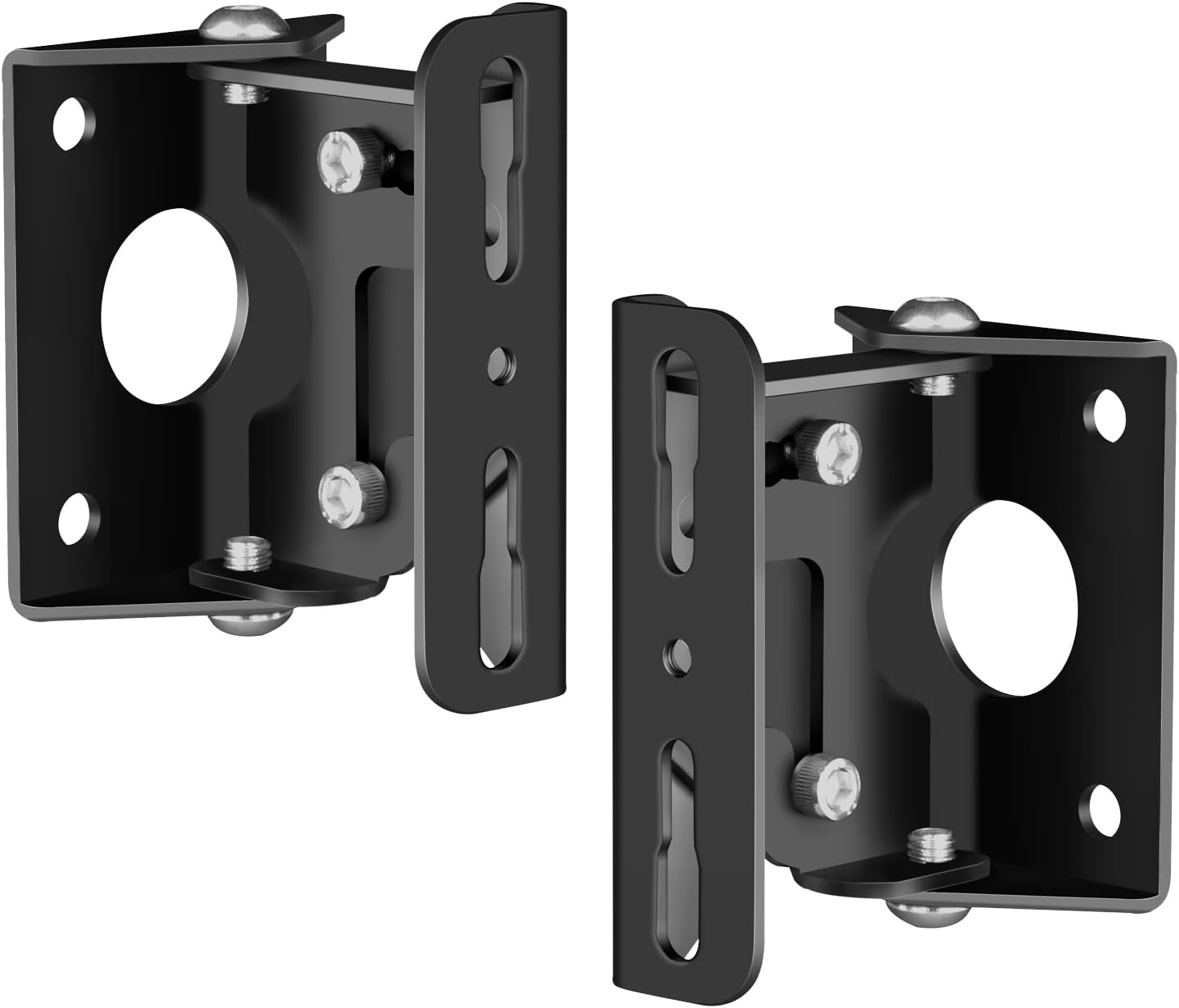 TaoAcc Speaker Wall Brackets - Universal Wall Mount for Large Surround Speakers, Adjustable Angle, Heavy Duty, Holds up to 20kgs - 1 Pair