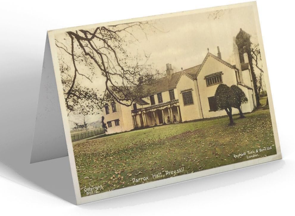 GREETING CARD - Vintage Lancashire - Parrox Hall, Preesall (b)