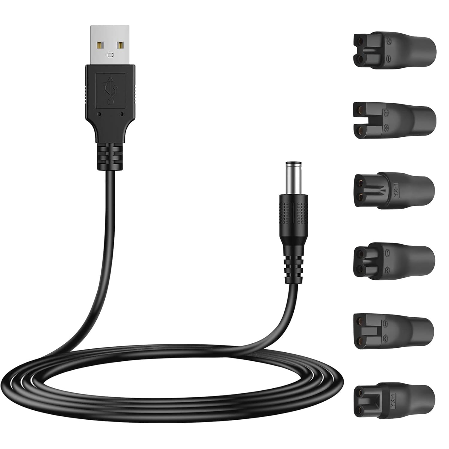 Power 5V USB Charger Cord Replacement Adapter Compatible with a Various Types of HQ8505 Philips Norelco Shavers, Electric Razor, SURKER Clippers and Others 5521 Adapter Charging Line