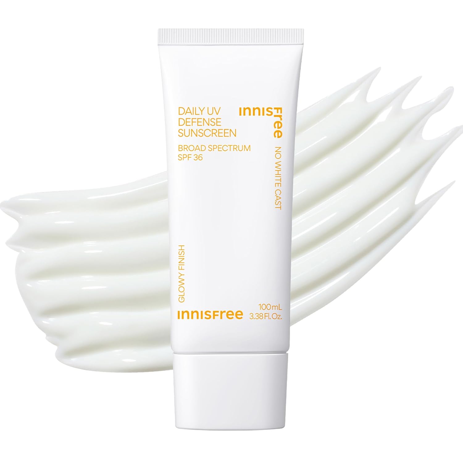 innisfree Daily UV Defense Sunscreen Broad Spectrum SPF 36, Invisible Korean Sunscreen for Face with No White Cast