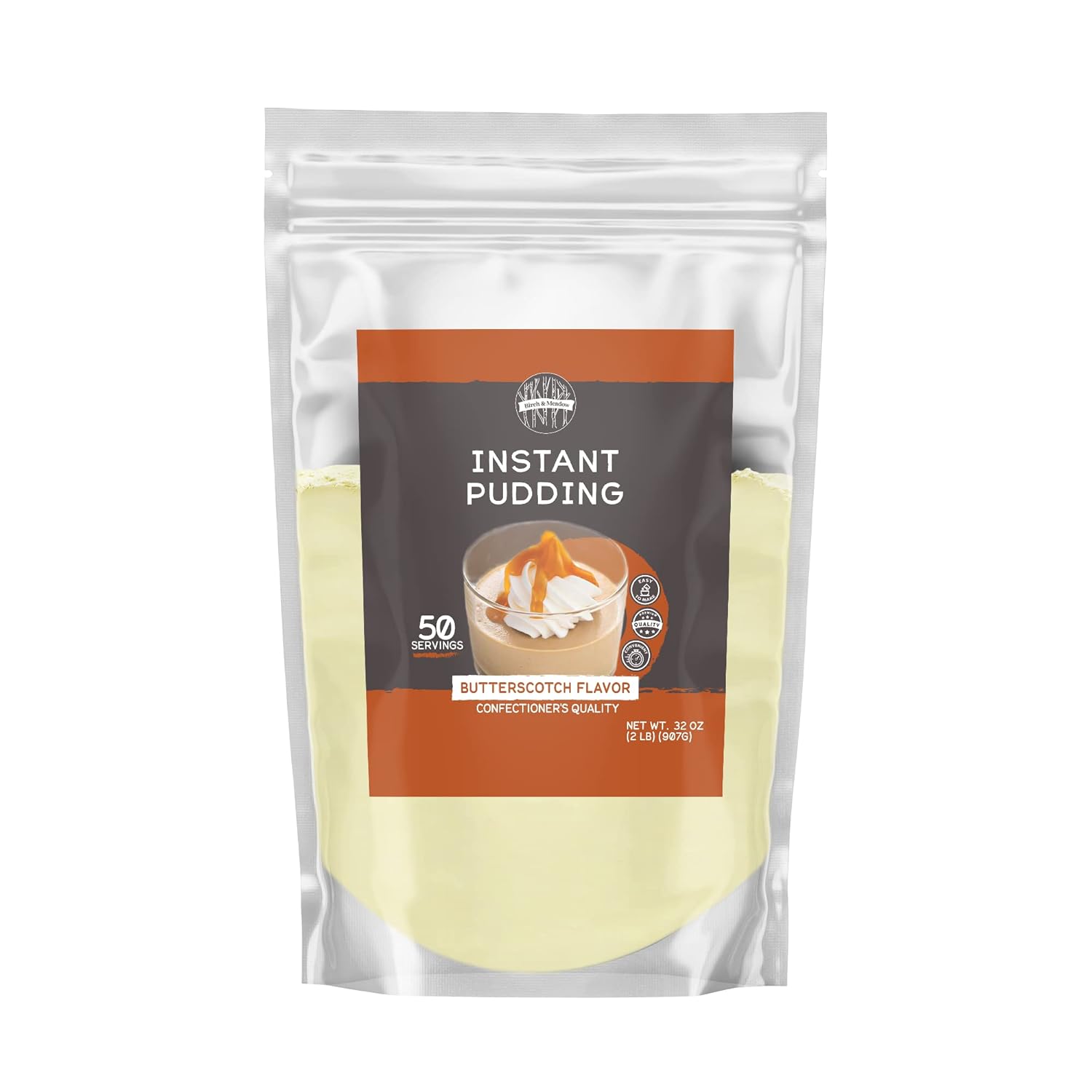 Birch & Meadow 2lb Butterscotch Instant Pudding Mix, Snack & Dessert