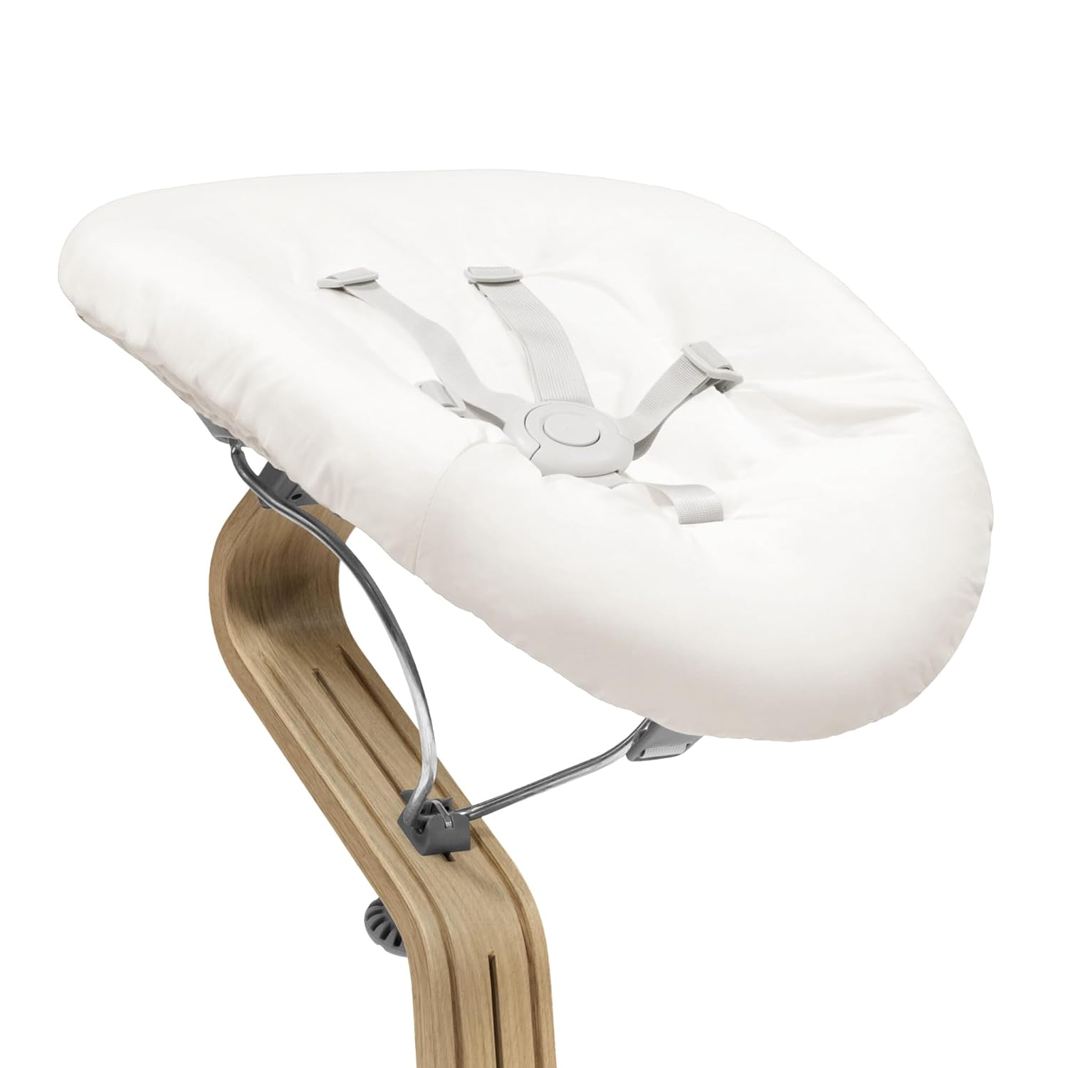 Stokke Nomi Newborn Set, Grey/Grey Sand - Includes 5-Point Safety Harness & Reversibile, Washable Textile Set - Fits All Stokke Nomi Chairs