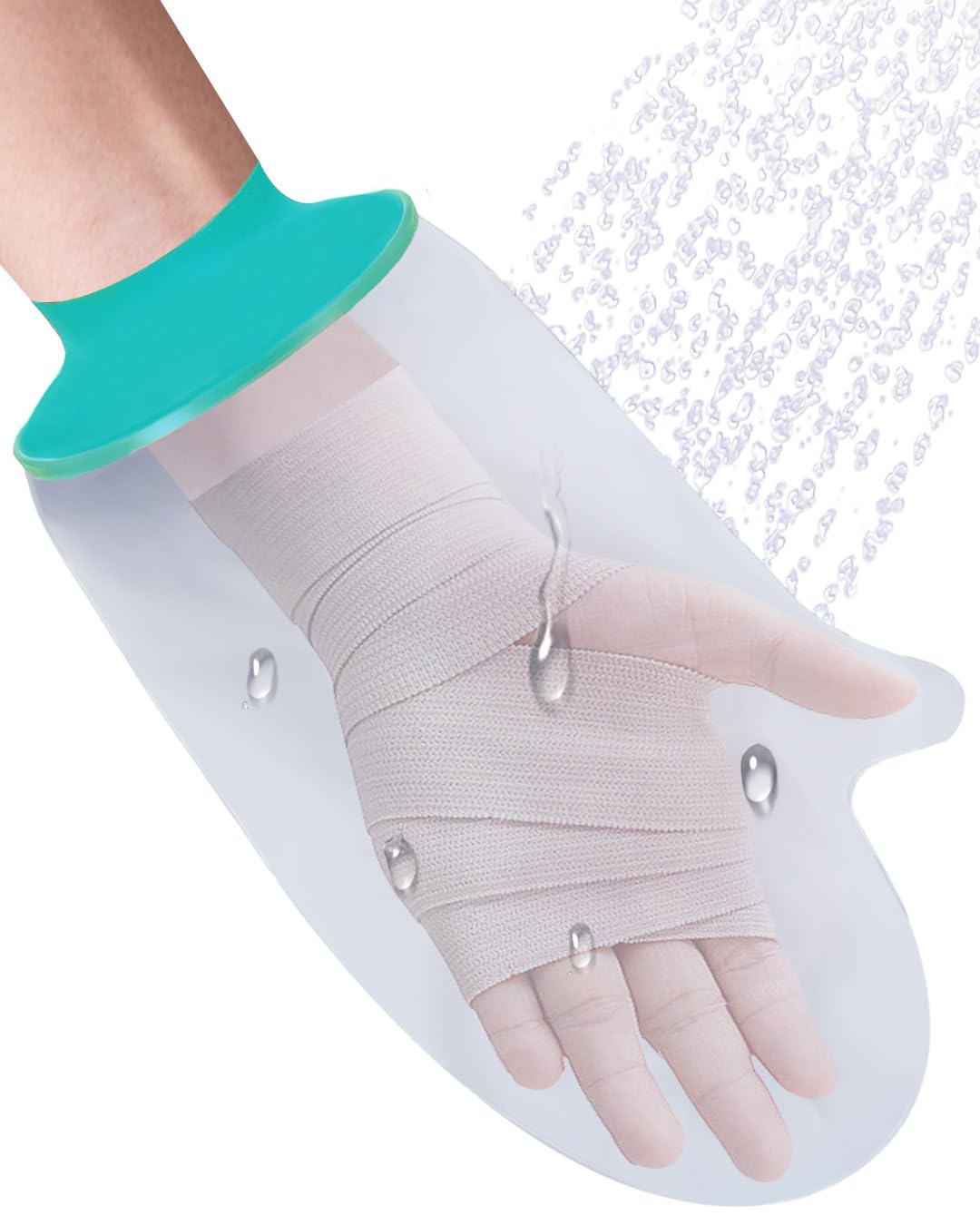 EuyiHlybt Hand Cast Cover, Waterproof Hand Cover for Shower After Surgery, Soft Comfortable Cast Protectors for Wrist, Finger, Reusable Plaster Cast Bag for Bandages, Dressings, Wound Care Supplies