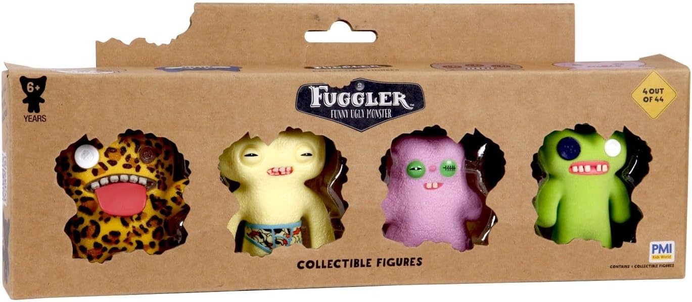 Fuggler collectible figures display box 4 packs