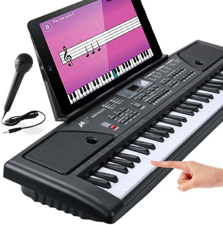 Grehge Music Piano Keyboard - Portable MP3 Electronic Musical Instrument - with Microphone
