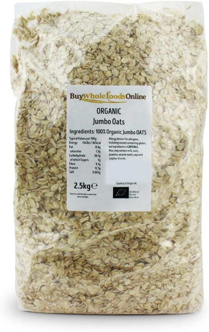 Organic Jumbo Porridge Oats 2.5kg (BWFO)