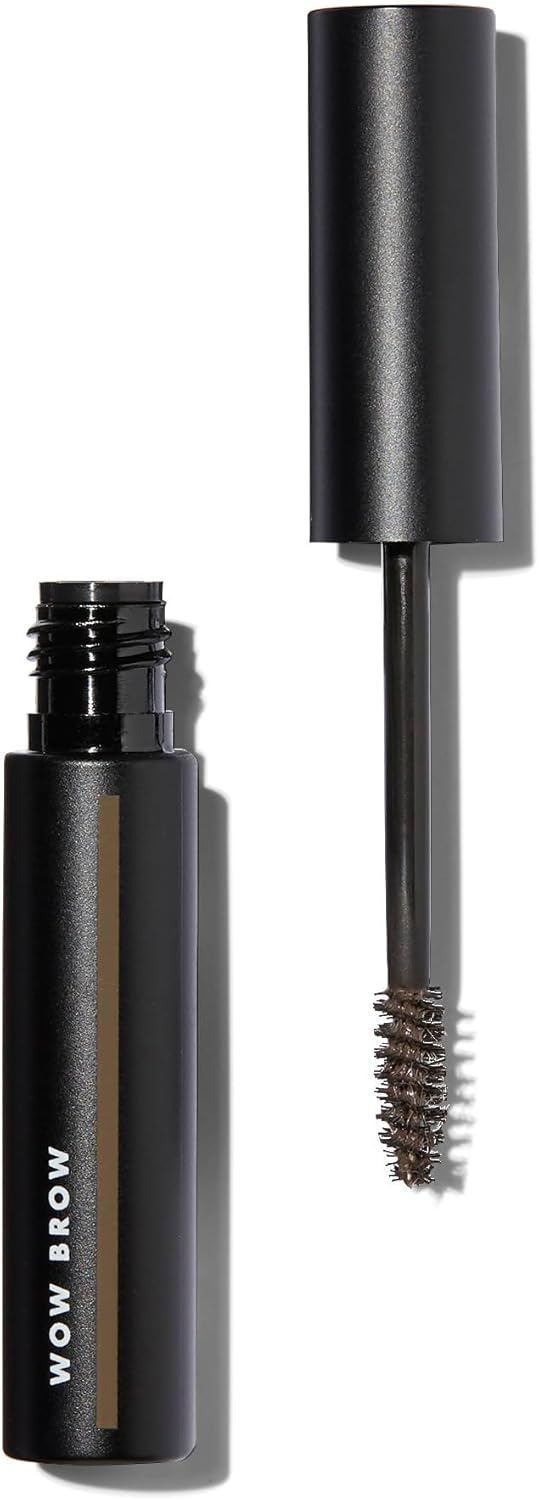 e.l.f. Wow Brow Gel, Volumizing, Buildable, Wax-Gel Hybrid, Creates Full, Voluminous-Looking Brows, Locks Brow Hairs In Place, Neutral Brown, Fiber Infused 3.5g