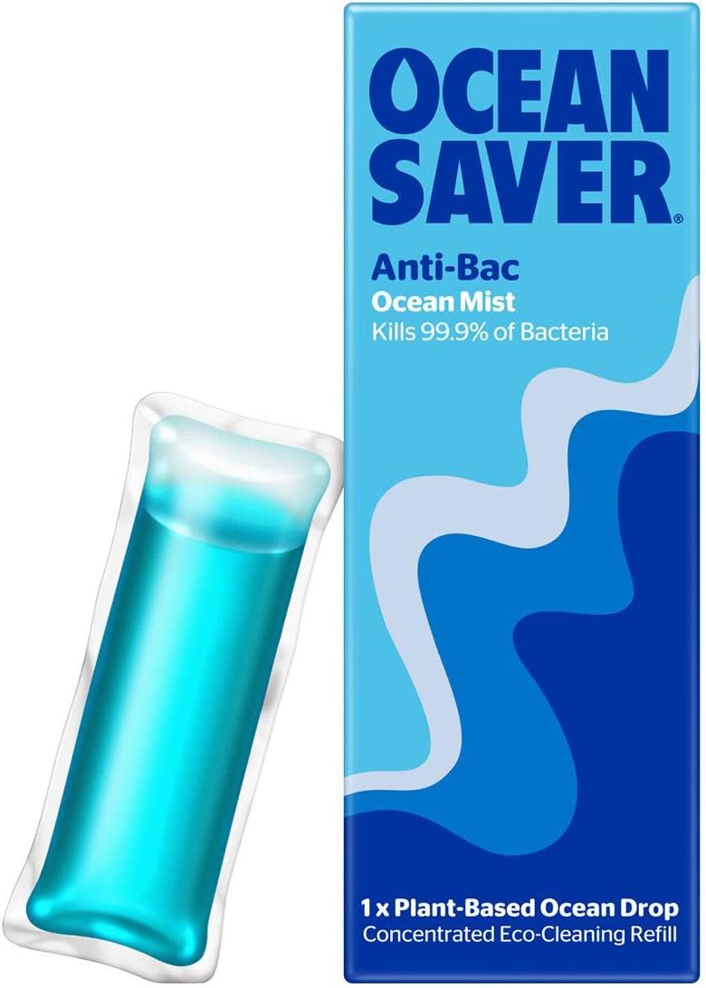 OceanSaver Anti-Bac Cleaning EcoDrop | Anti-Bacterial Multipurpose Cleaning Spray | Ocean Mist | Eco Friendly Cleaning (1 Pack)