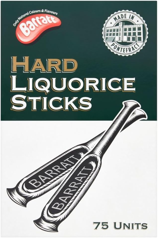 Barratt's & Taveners Bulk Bags & Boxes Of Sweets, Perfect for Parties, Weddings, Nights in, Retro & Classic Sweets (Barratt Liquorice Hard Sticks 75 Units)
