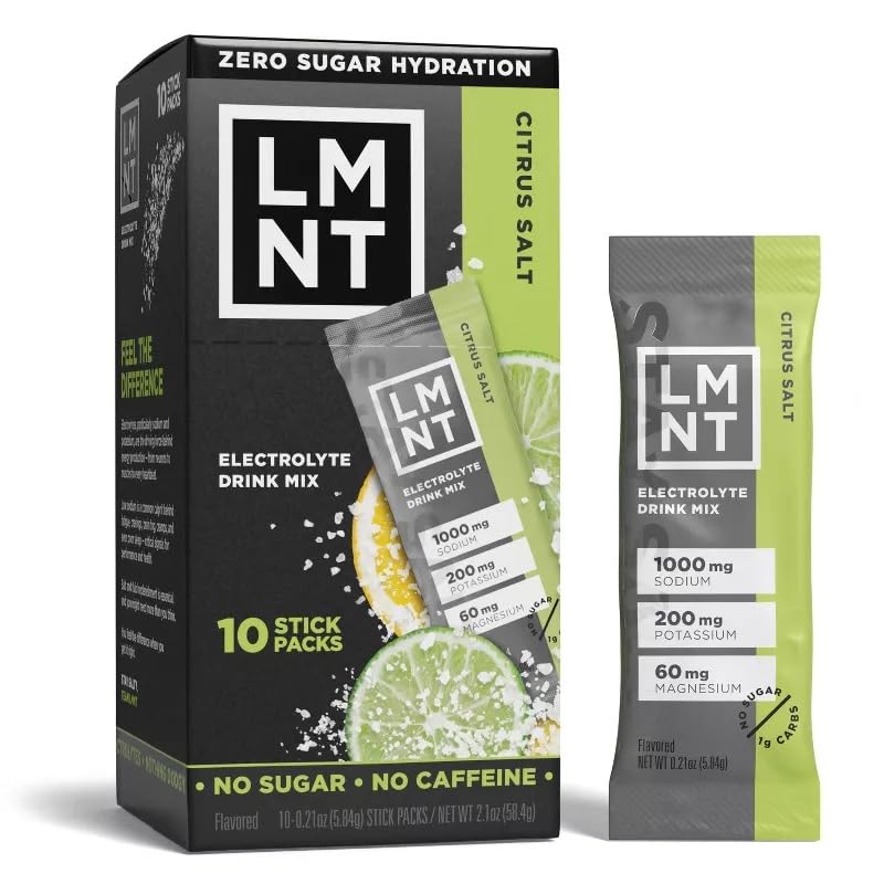LMNTs Zero-Sugar Electrolytes Sports Drink - Citrus Salt - 2.1oz/10ct|
